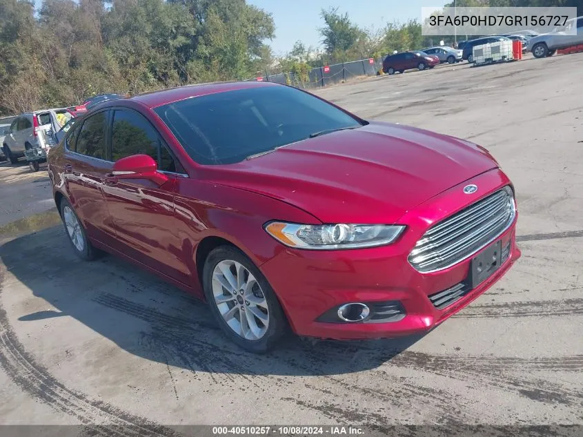 3FA6P0HD7GR156727 2016 Ford Fusion Se