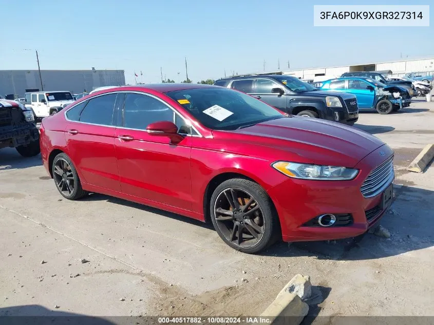 3FA6P0K9XGR327314 2016 Ford Fusion Titanium