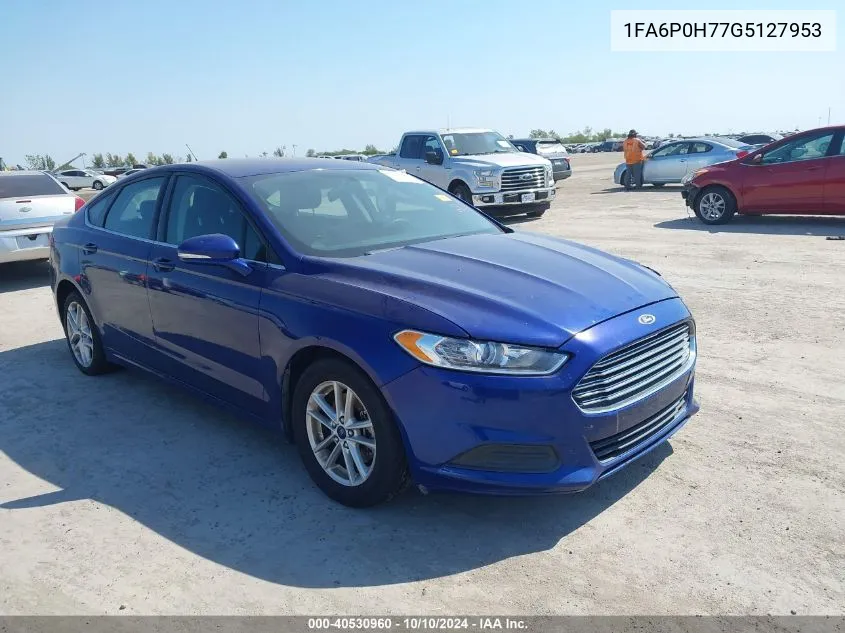 2016 Ford Fusion Se VIN: 1FA6P0H77G5127953 Lot: 40530960