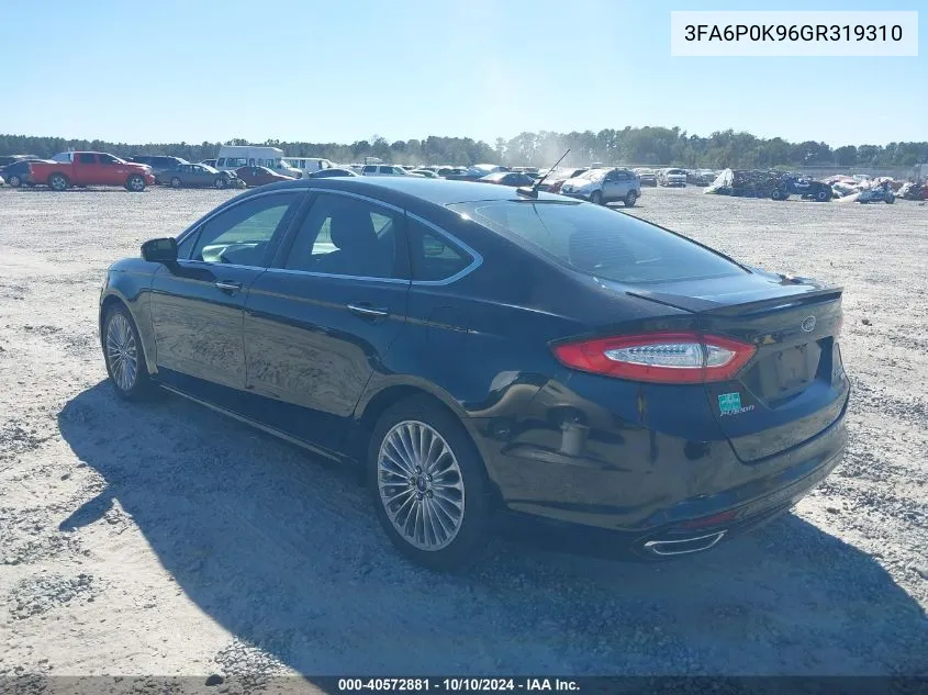 3FA6P0K96GR319310 2016 Ford Fusion Titanium