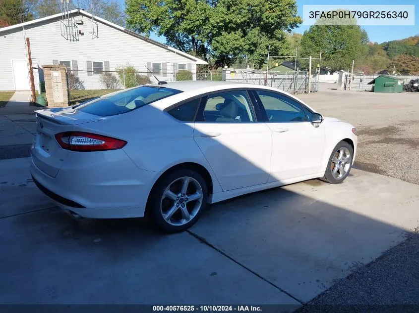 2016 Ford Fusion Se VIN: 3FA6P0H79GR256340 Lot: 40576525