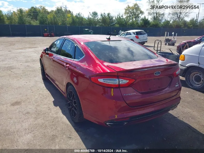 3FA6P0H9XGR299554 2016 Ford Fusion Se