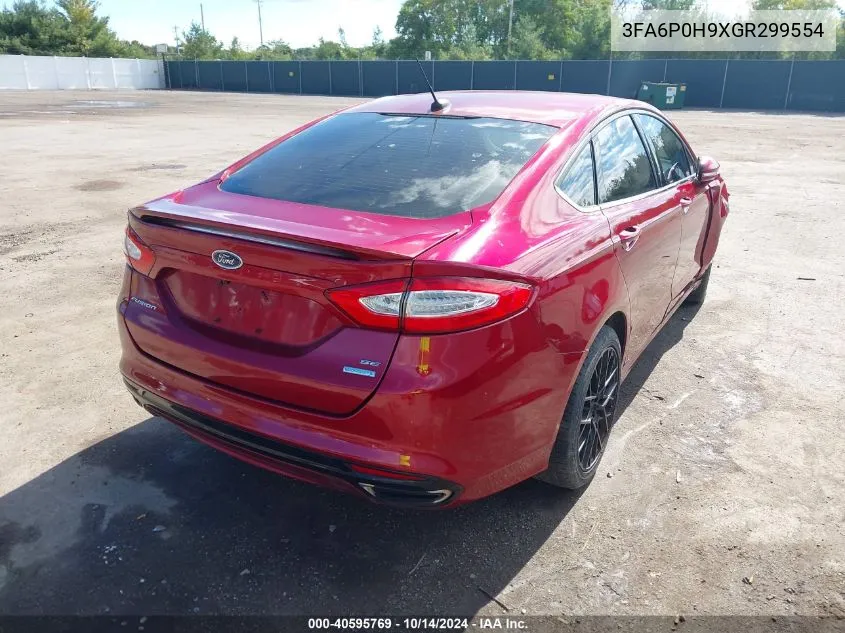 3FA6P0H9XGR299554 2016 Ford Fusion Se