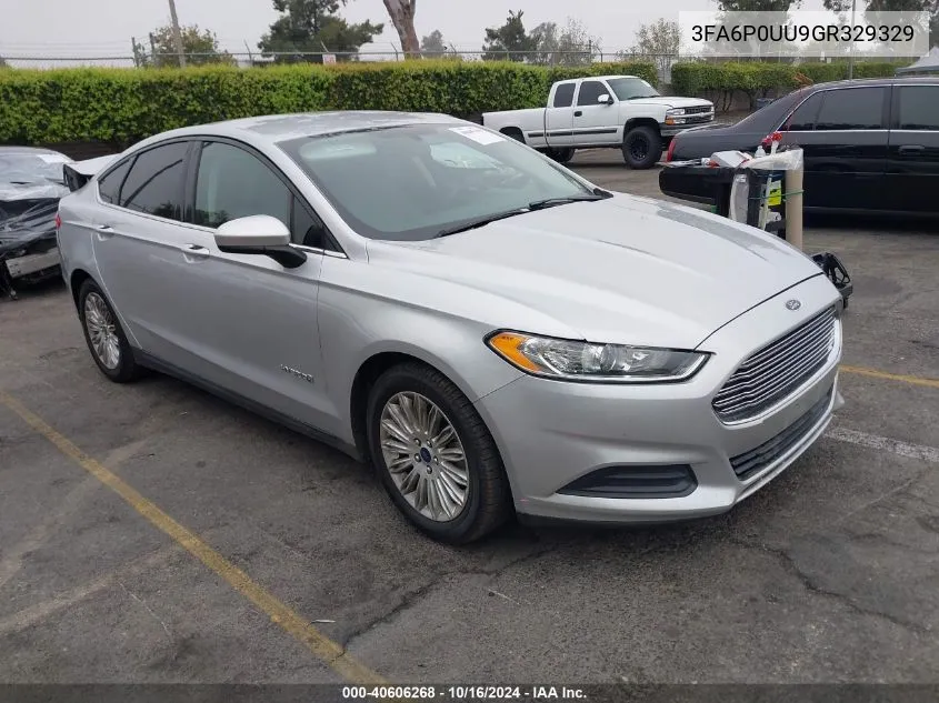 3FA6P0UU9GR329329 2016 Ford Fusion Hybrid S