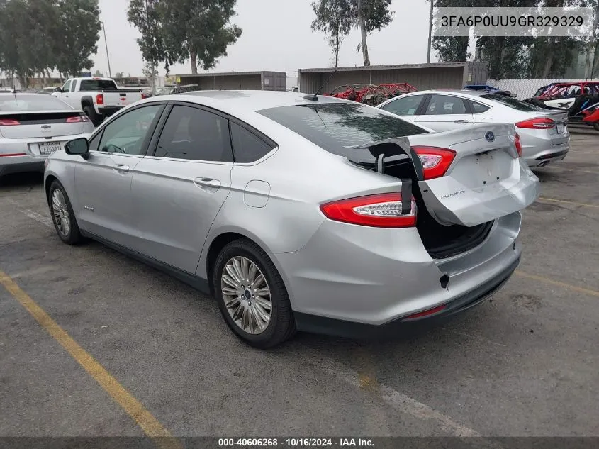 3FA6P0UU9GR329329 2016 Ford Fusion Hybrid S