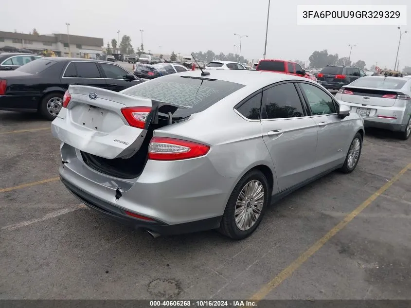 3FA6P0UU9GR329329 2016 Ford Fusion Hybrid S