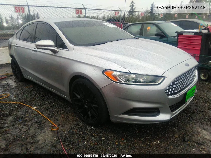 3FA6P0H73GR262148 2016 Ford Fusion Se