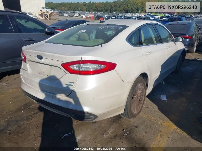 3FA6P0H9XGR296248 2016 Ford Fusion Se