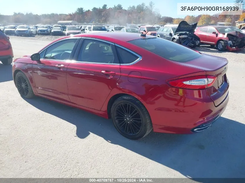 3FA6P0H90GR168939 2016 Ford Fusion Se