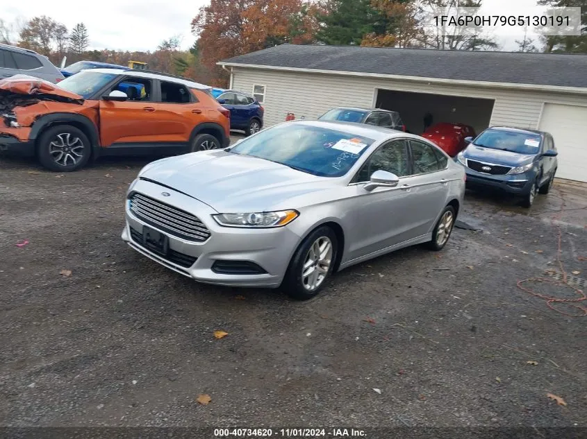 2016 Ford Fusion Se VIN: 1FA6P0H79G5130191 Lot: 40734620