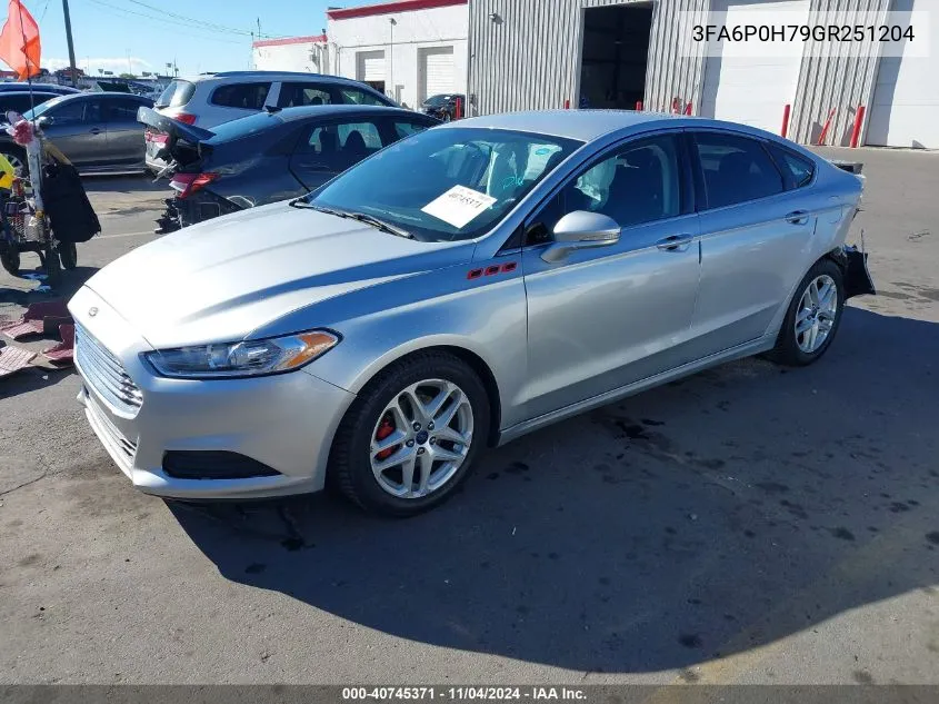 3FA6P0H79GR251204 2016 Ford Fusion Se