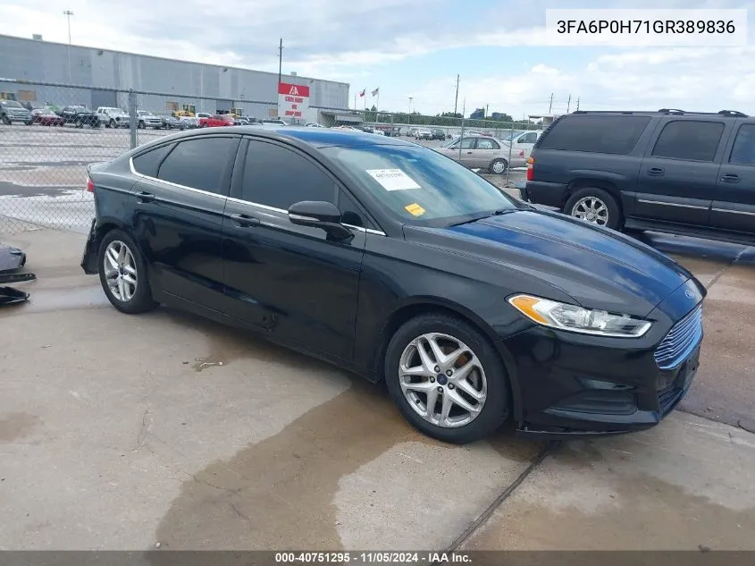 3FA6P0H71GR389836 2016 Ford Fusion Se