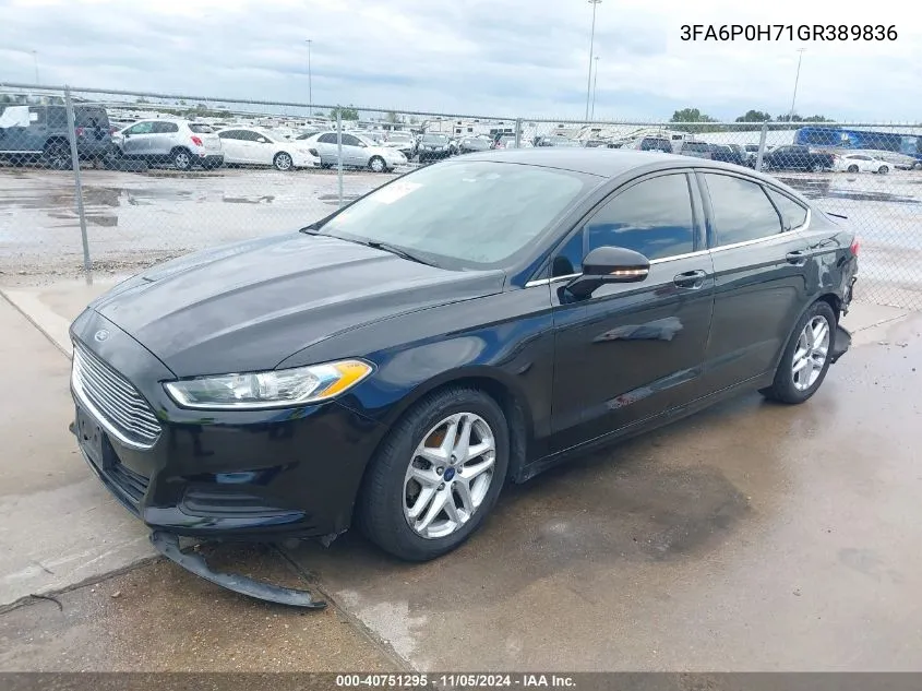 3FA6P0H71GR389836 2016 Ford Fusion Se