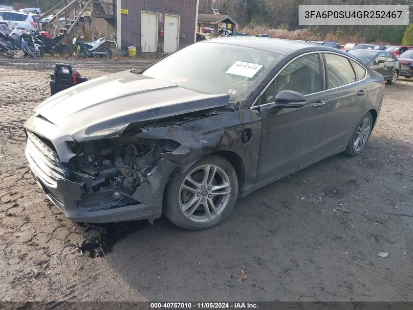 3FA6P0SU4GR252467 2016 Ford Fusion Energi Titanium