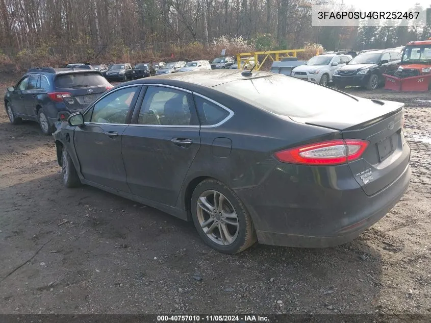 3FA6P0SU4GR252467 2016 Ford Fusion Energi Titanium