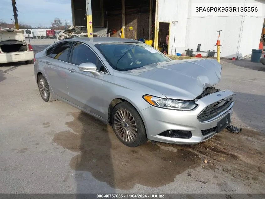 2016 Ford Fusion Titanium VIN: 3FA6P0K95GR135556 Lot: 40757635