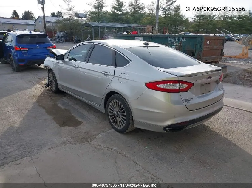 2016 Ford Fusion Titanium VIN: 3FA6P0K95GR135556 Lot: 40757635