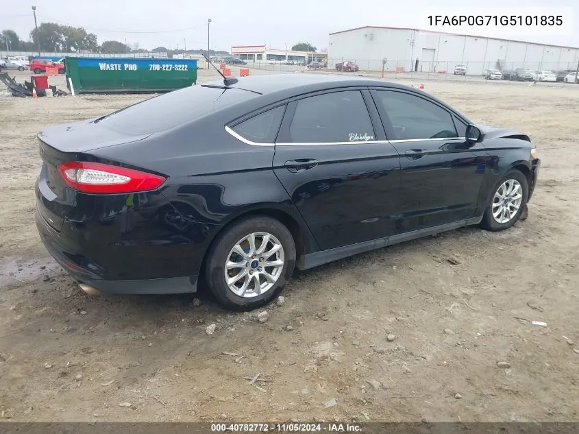 1FA6P0G71G5101835 2016 Ford Fusion S