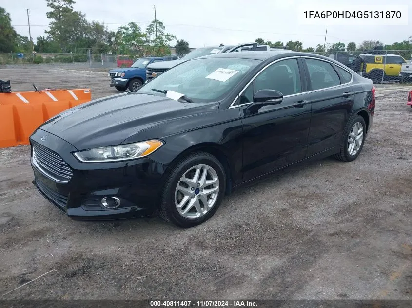 1FA6P0HD4G5131870 2016 Ford Fusion Se