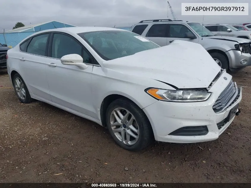 2016 Ford Fusion Se VIN: 3FA6P0H79GR397912 Lot: 40843563