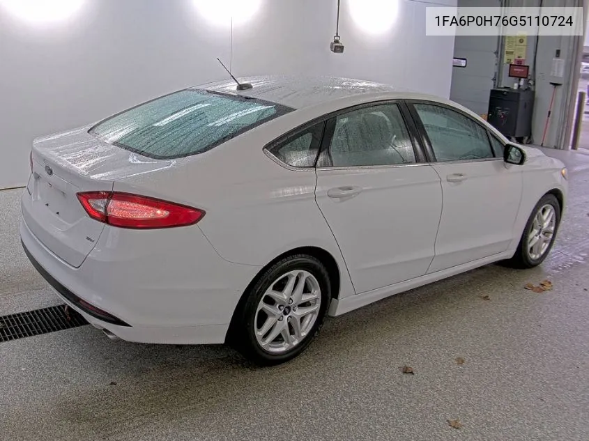 2016 Ford Fusion Se VIN: 1FA6P0H76G5110724 Lot: 40896981