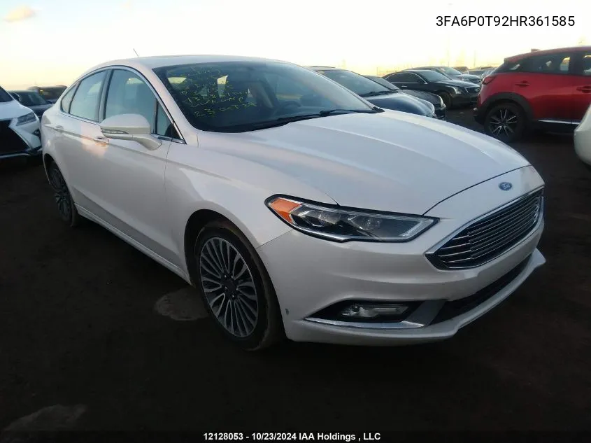 3FA6P0T92HR361585 2017 Ford Fusion Se