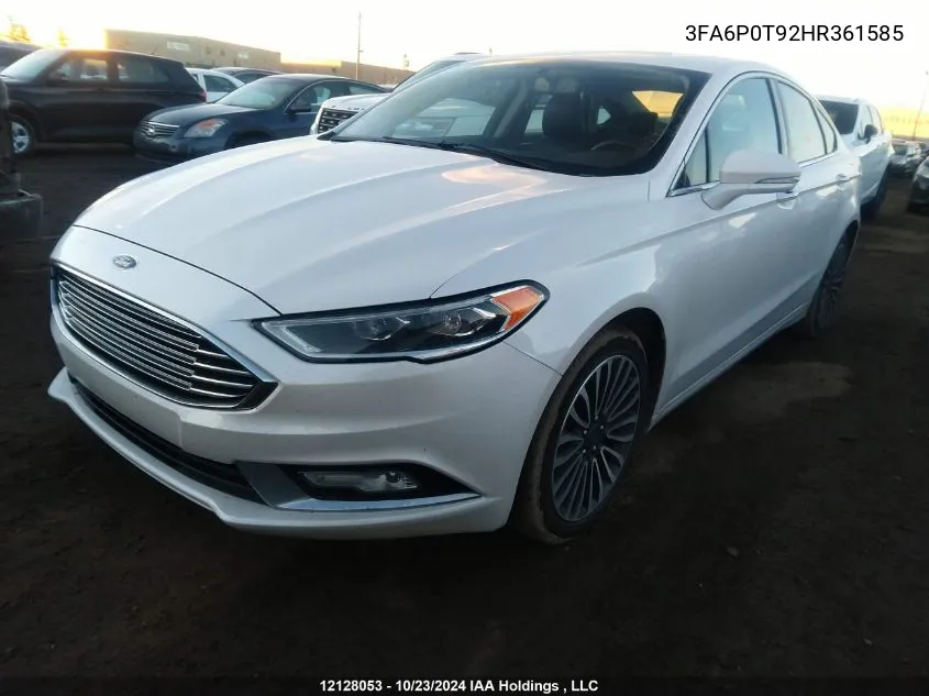 2017 Ford Fusion Se VIN: 3FA6P0T92HR361585 Lot: 12128053