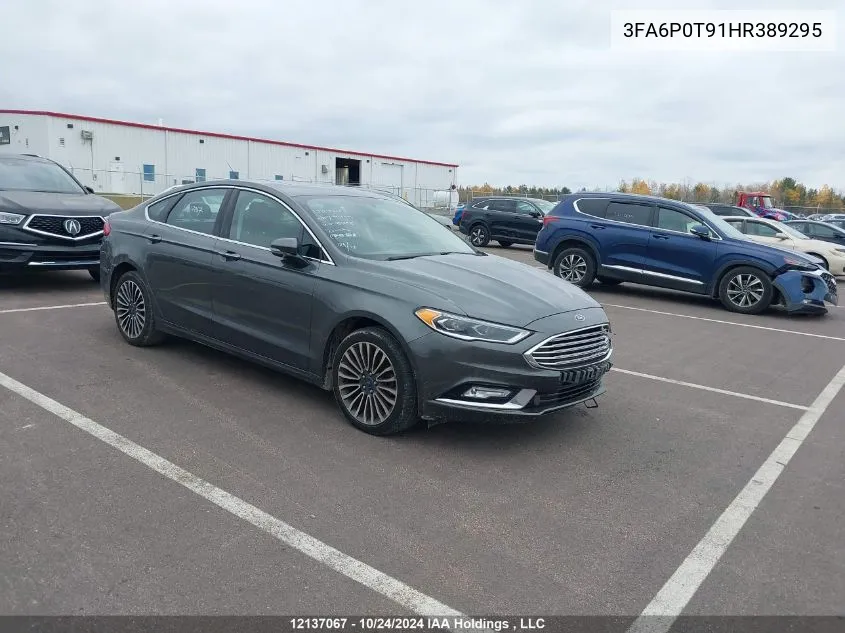 2017 Ford Fusion Se VIN: 3FA6P0T91HR389295 Lot: 12137067