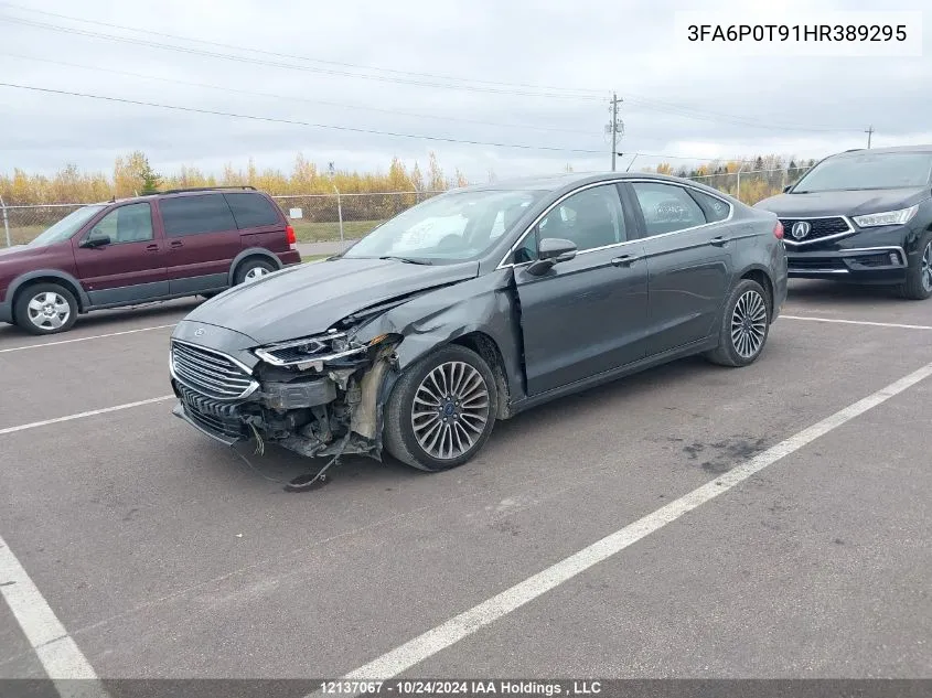 2017 Ford Fusion Se VIN: 3FA6P0T91HR389295 Lot: 12137067