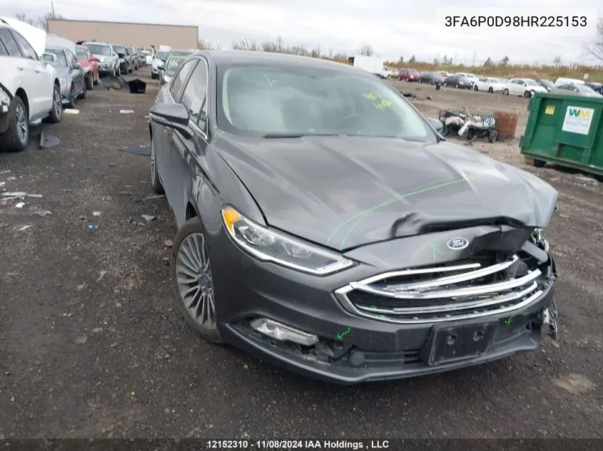 2017 Ford Fusion Titanium VIN: 3FA6P0D98HR225153 Lot: 12152310