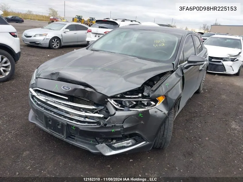 2017 Ford Fusion Titanium VIN: 3FA6P0D98HR225153 Lot: 12152310