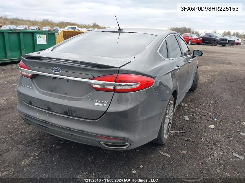 2017 Ford Fusion Titanium VIN: 3FA6P0D98HR225153 Lot: 12152310