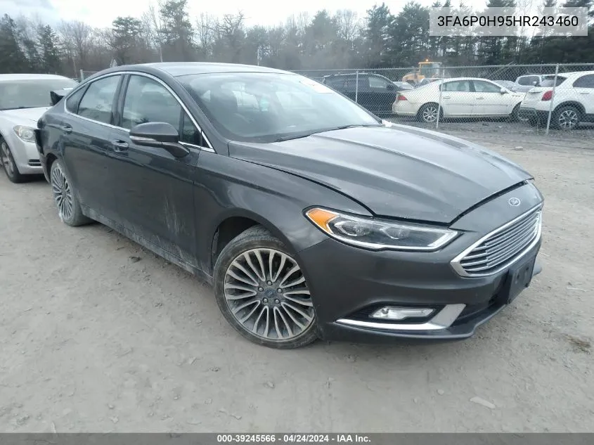 2017 Ford Fusion Se VIN: 3FA6P0H95HR243460 Lot: 39245566