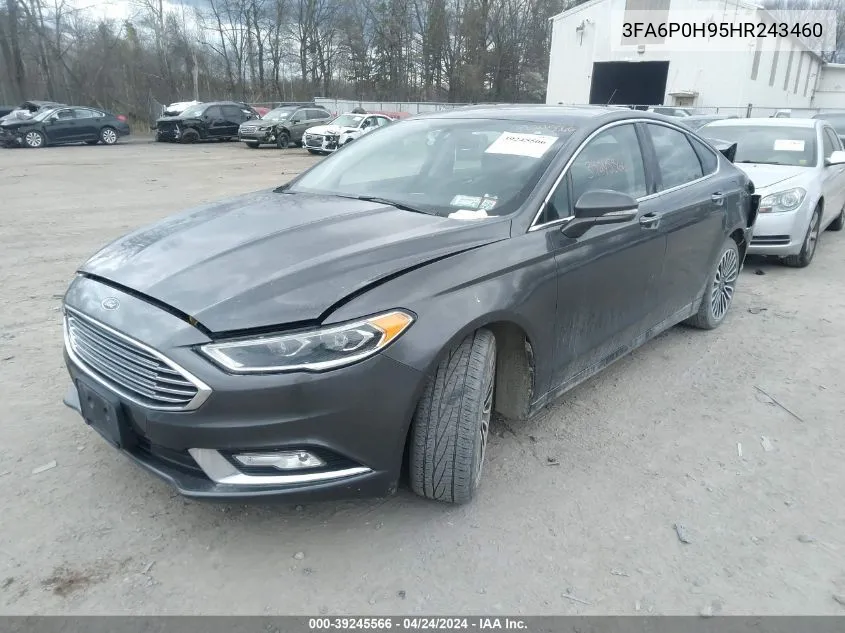 2017 Ford Fusion Se VIN: 3FA6P0H95HR243460 Lot: 39245566