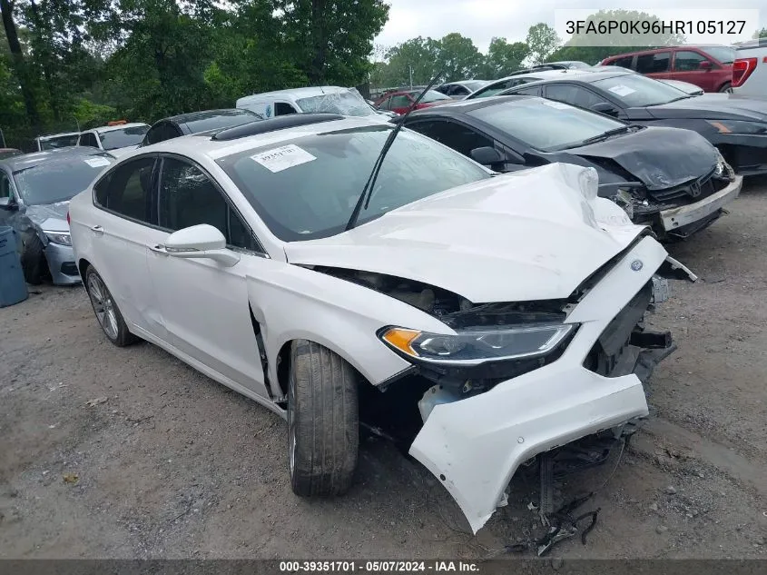 2017 Ford Fusion Platinum VIN: 3FA6P0K96HR105127 Lot: 39351701