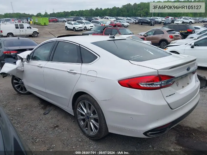 2017 Ford Fusion Platinum VIN: 3FA6P0K96HR105127 Lot: 39351701