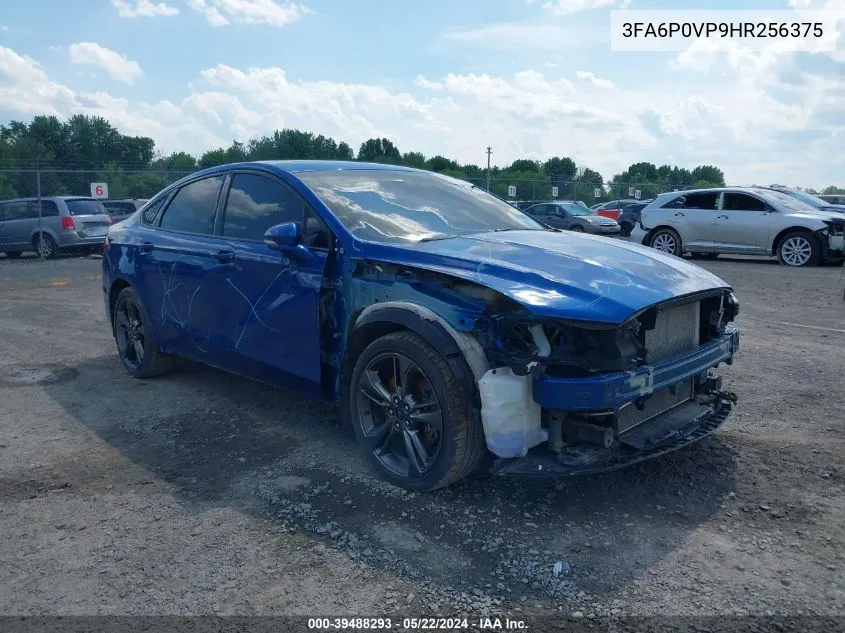 2017 Ford Fusion Sport VIN: 3FA6P0VP9HR256375 Lot: 39488293