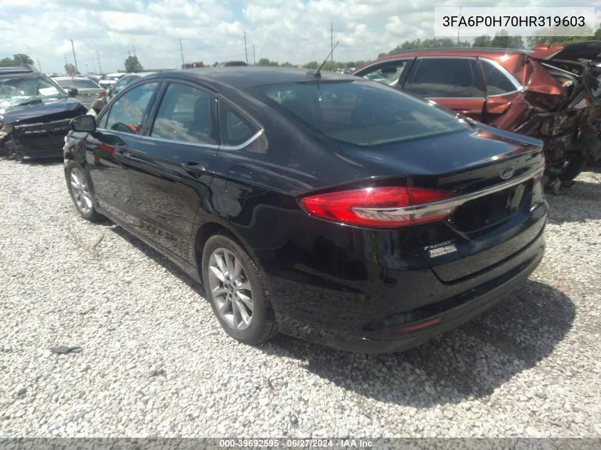 3FA6P0H70HR319603 2017 Ford Fusion Se