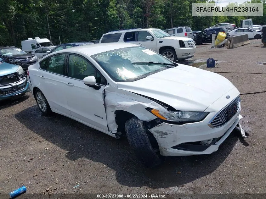 3FA6P0LU4HR238164 2017 Ford Fusion Hybrid Se