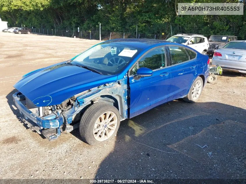 3FA6P0H73HR405553 2017 Ford Fusion Se