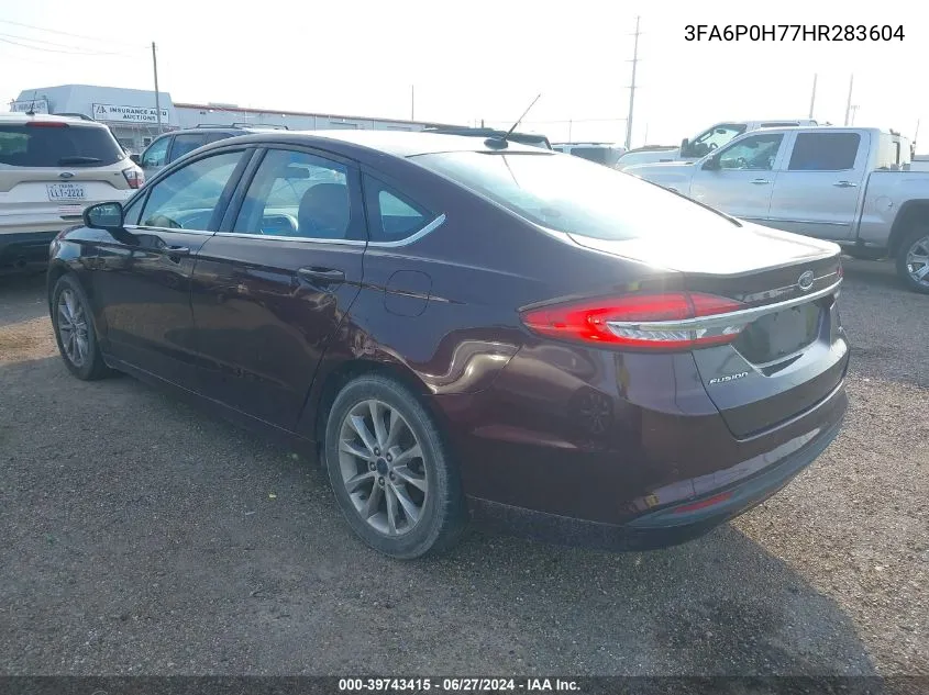 3FA6P0H77HR283604 2017 Ford Fusion Se