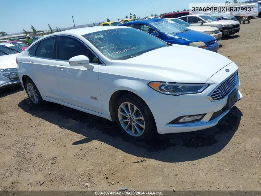 3FA6P0PUXHR379931 2017 Ford Fusion Energi Se Luxury