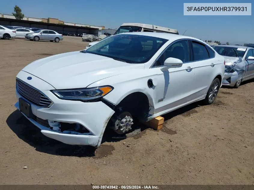 3FA6P0PUXHR379931 2017 Ford Fusion Energi Se Luxury