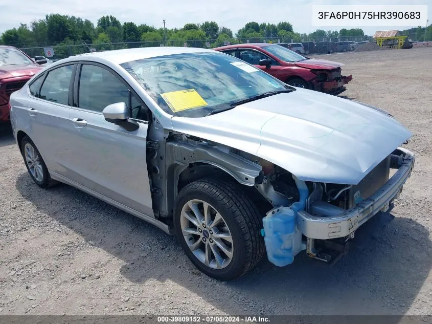 2017 Ford Fusion Se VIN: 3FA6P0H75HR390683 Lot: 39809152