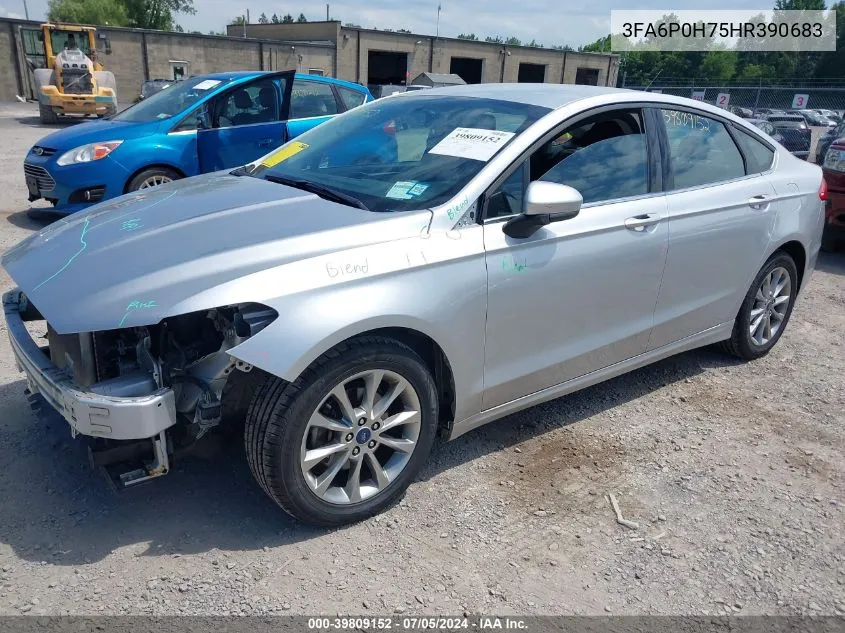 2017 Ford Fusion Se VIN: 3FA6P0H75HR390683 Lot: 39809152