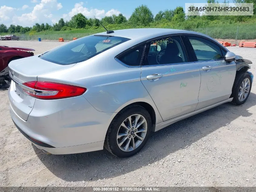 2017 Ford Fusion Se VIN: 3FA6P0H75HR390683 Lot: 39809152