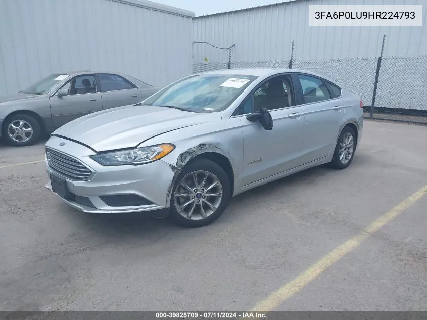 3FA6P0LU9HR224793 2017 Ford Fusion Hybrid Se