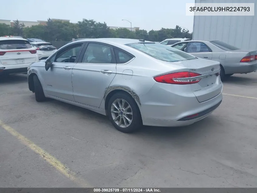 3FA6P0LU9HR224793 2017 Ford Fusion Hybrid Se