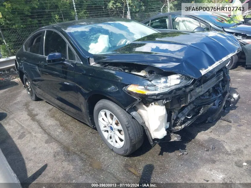 3FA6P0G76HR107743 2017 Ford Fusion S