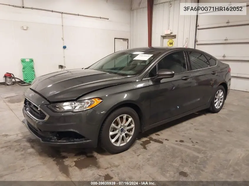 2017 Ford Fusion S VIN: 3FA6P0G71HR162052 Lot: 39835939